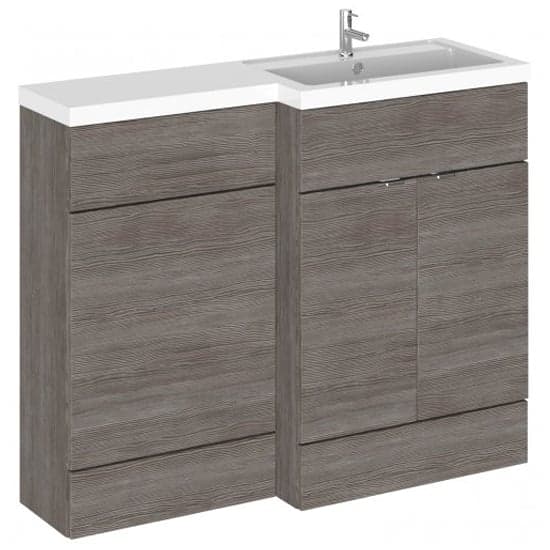 Fuji 110cm Right Handed Vanity With L-Shaped Basin In Brown_1
