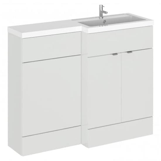 Fuji 110cm Right Handed Vanity With L-Shaped Basin In Grey Mist_1