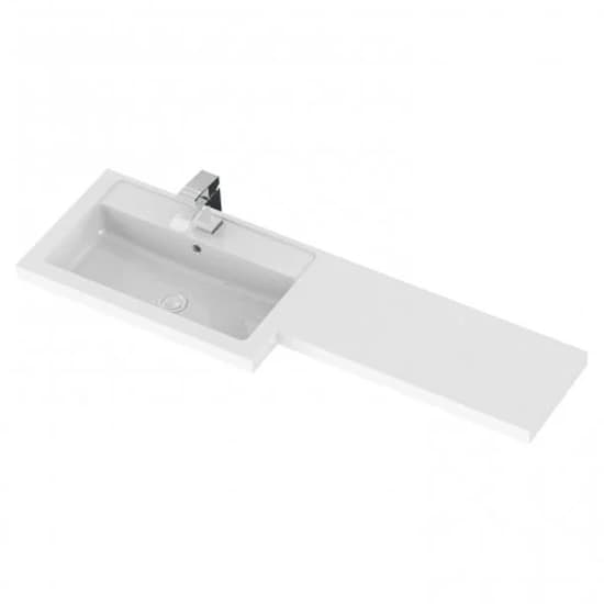 Fuji 120cm Left Handed Vanity With L-Shaped Basin In Grey_4