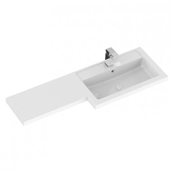 Fuji 120cm Right Handed Vanity With Base Unit In Gloss White_4