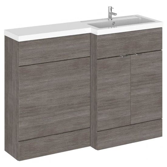 Fuji 120cm Right Handed Vanity With L-Shaped Basin In Brown