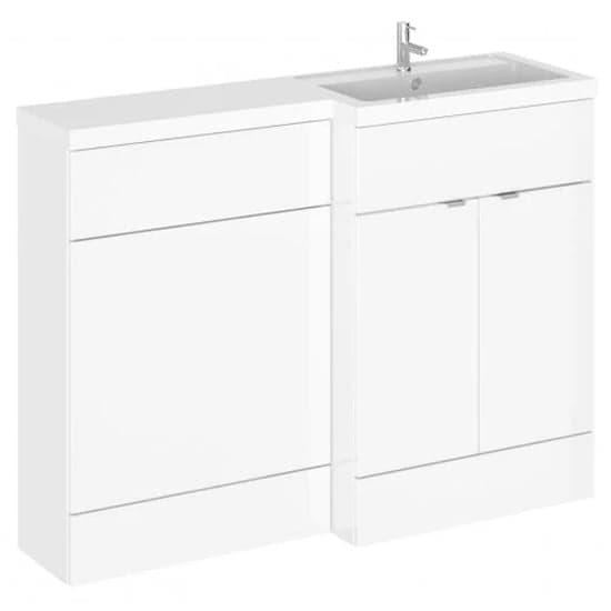 Fuji 120cm Right Handed Vanity With L-Shaped Basin In White_1