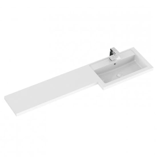 Fuji 150cm Right Handed Vanity With Base Unit In Gloss Grey_4