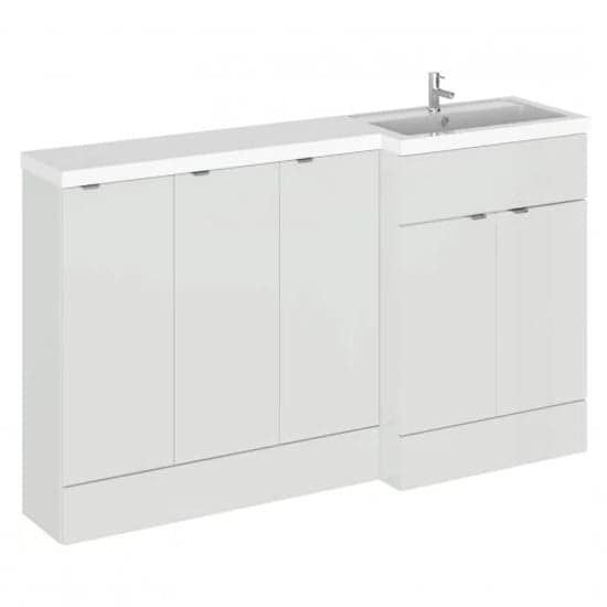 Fuji 150cm Right Handed Vanity With Base Unit In Grey Mist_1