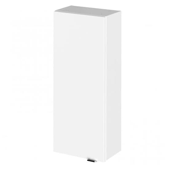 Fuji 30cm Bathroom Wall Unit In Gloss White With 1 Door_1
