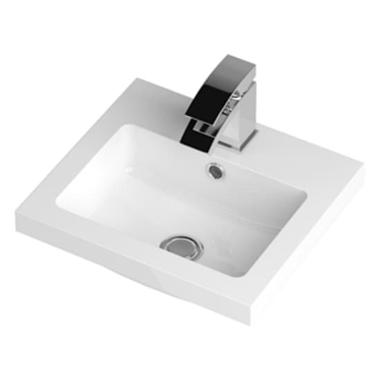 Fuji 40cm Wall Vanity With Polymarble Basin In Gloss White_2