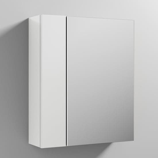 Fuji 60cm Bathroom Mirrored Cabinet In Gloss White_1