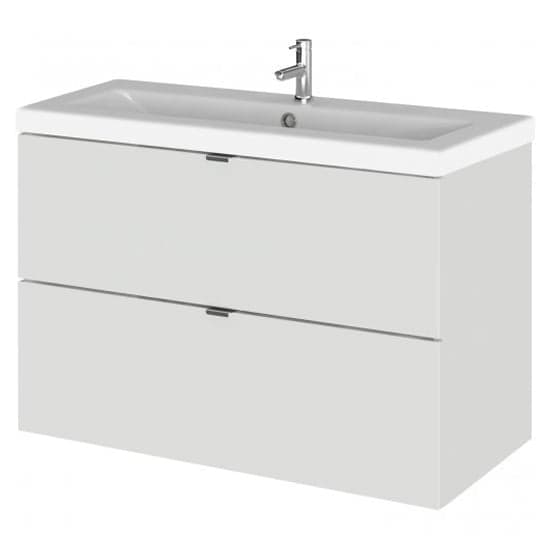 Fuji 80cm 2 Drawers Wall Vanity With Basin 2 In Gloss Grey Mist_1