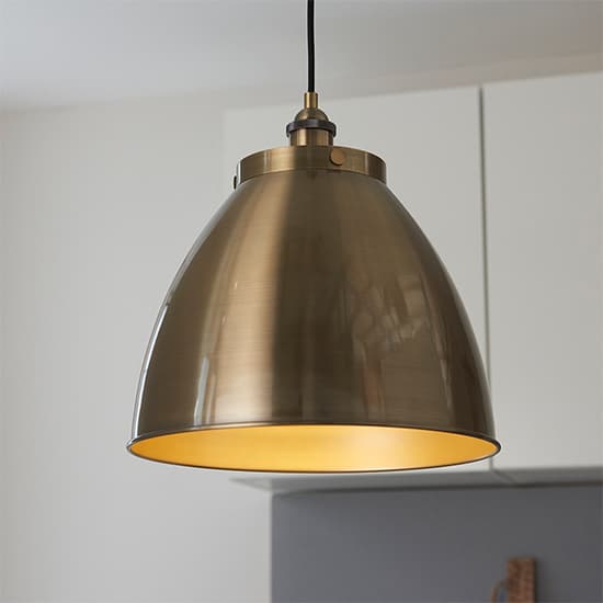 Furth Large Ceiling Pendant Light In Antique Brass_4