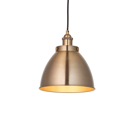 Furth Small Ceiling Pendant Light In Antique Brass_5