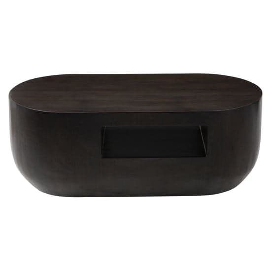 Gablet Oblong Design Wooden Coffee Table In Dark Brown_4