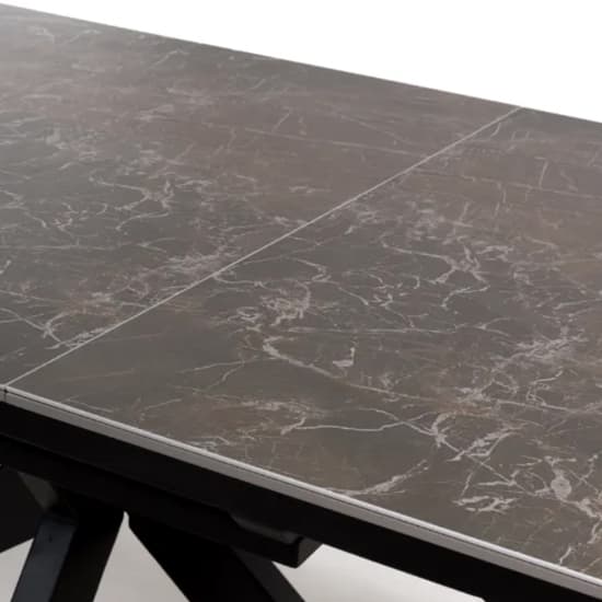 Gabri Extending Sintered Stone Dining Table Large In Marbled Effect_5