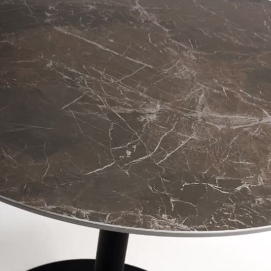 Gabri Sintered Stone Dining Table Round In Marbled Effect_2