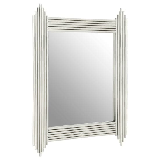 Gakyid Wall Bedroom Mirror In Silver Stainless Steel Frame_1