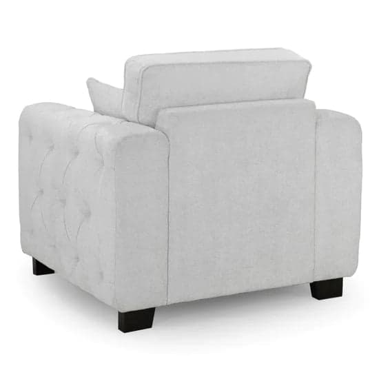 Grazed Fabric Armchair In Light Grey_2