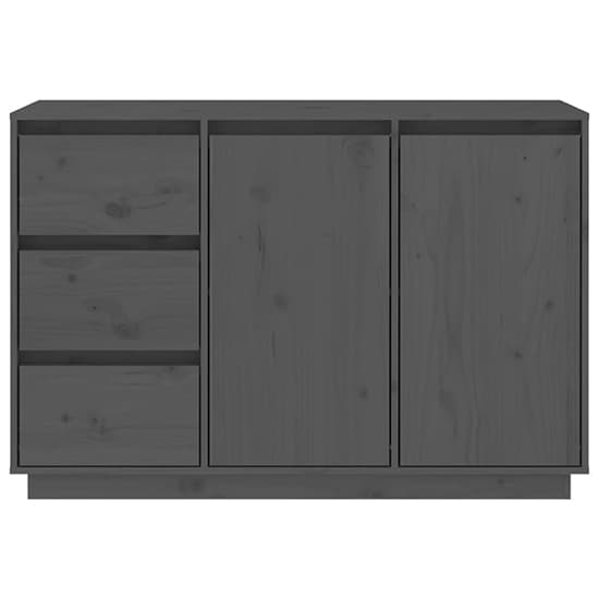 Galvin Pinewood Sideboard With 2 Doors 3 Drawers In Grey_5