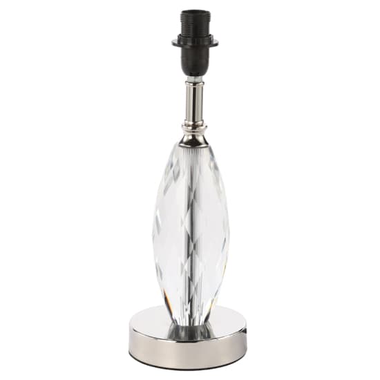 Garland White Linen Shade Table Lamp With Crystal Base_4