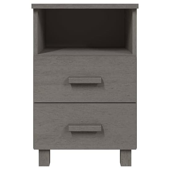 Garza Solid Pinewood Bedside Cabinet In Light Grey_3