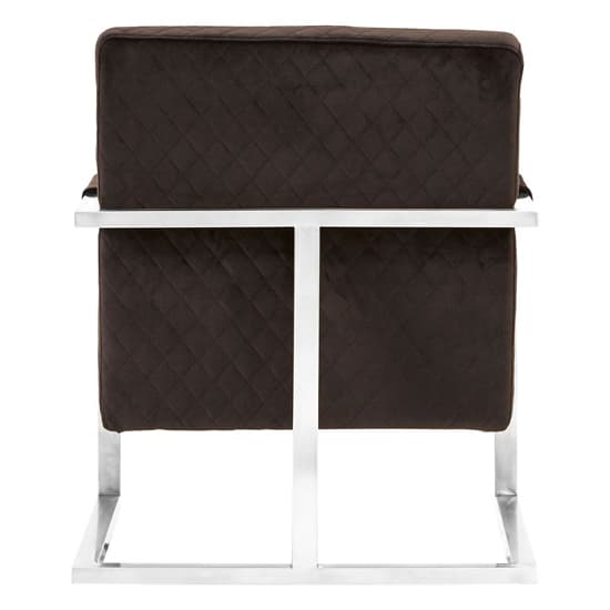 Gatbit Upholstered Velvet Armchair In Black_4