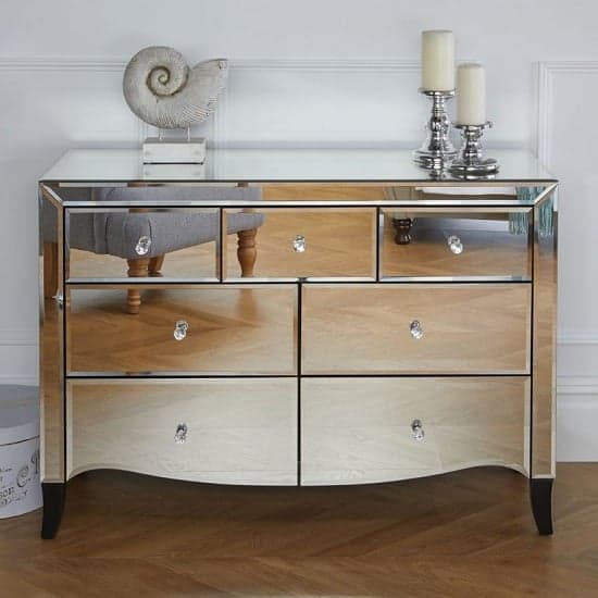 Gatsby Mirrored Wide Chest Of Drawers With 7 Drawers_2