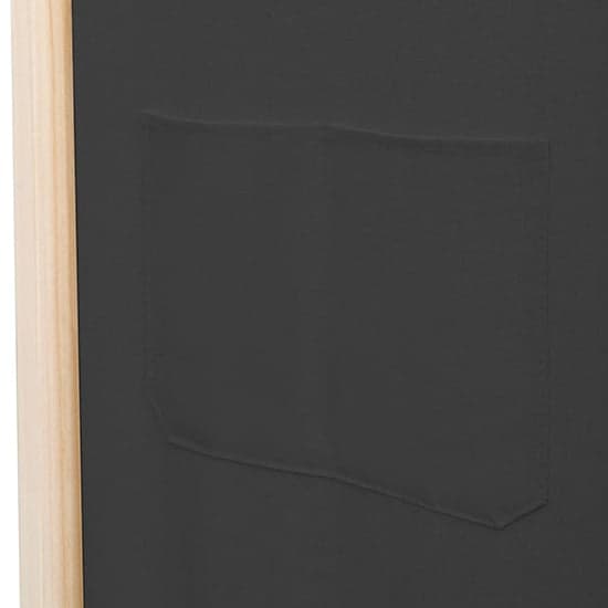 Gavyn Fabric 3 Panels 120cm x 170cm Room Divider In Grey_7