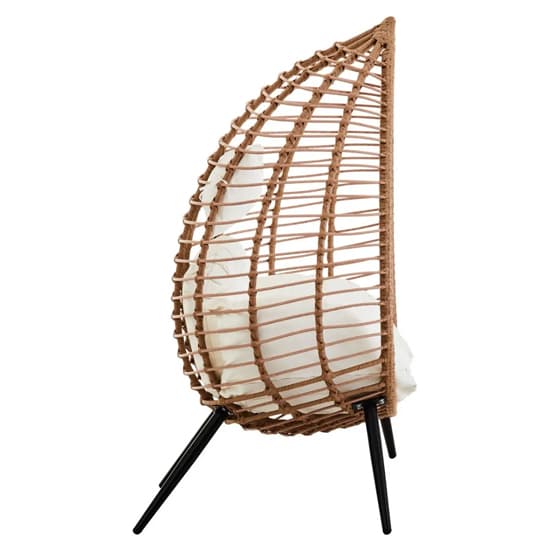 Gazit Outdoor Egg Design Seating Chair In Natural Rattan Effect_3