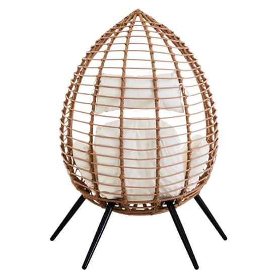 Gazit Outdoor Egg Design Seating Chair In Natural Rattan Effect_4
