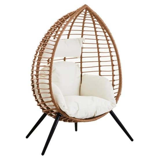 Gazit Outdoor Egg Design Seating Chair In Natural Rattan Effect_1