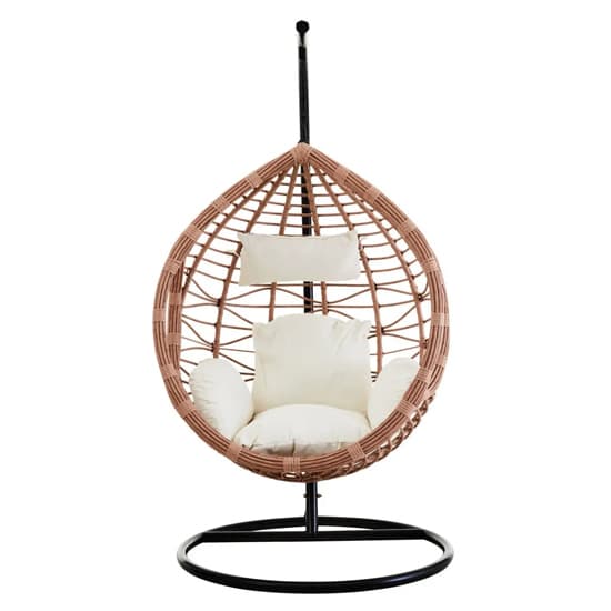 Gazit Outdoor Single Hanging Chair With Cut Out Sides In Natural_2