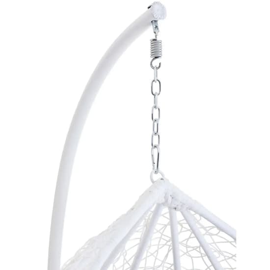Gazit Outdoor Single Hanging Chair With Cut Out Sides In White_5