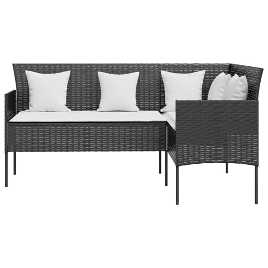 Gazit Poly Rattan L-Shaped Couch Sofa With Cushions In Black_3