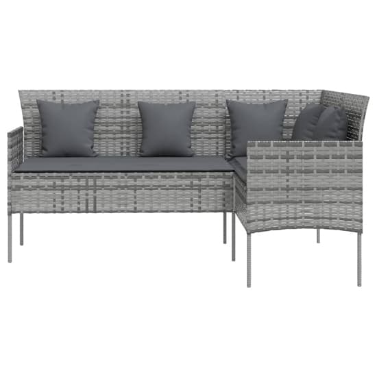 Gazit Poly Rattan L-Shaped Couch Sofa With Cushions In Grey_3
