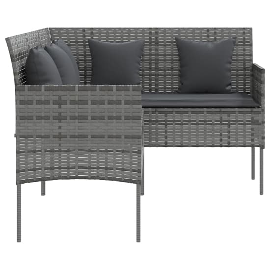 Gazit Poly Rattan L-Shaped Couch Sofa With Cushions In Grey_4