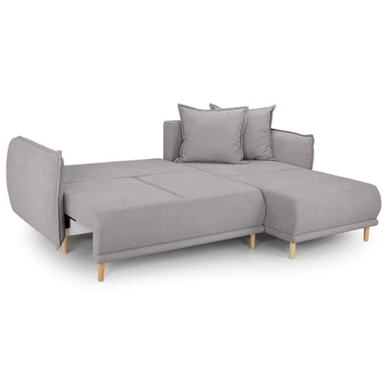 Gela Corner Fabric Sofa Bed In Grey_2