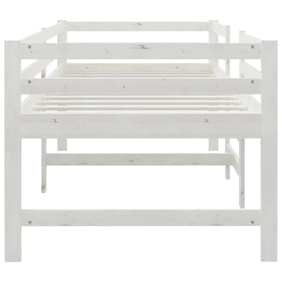 Gemma Solid Pine Wood Single Bunk Bed In White_5