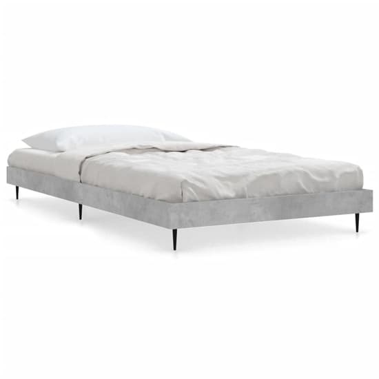 Gemma Wooden Single Bed In Concrete Effect With Black Legs_2