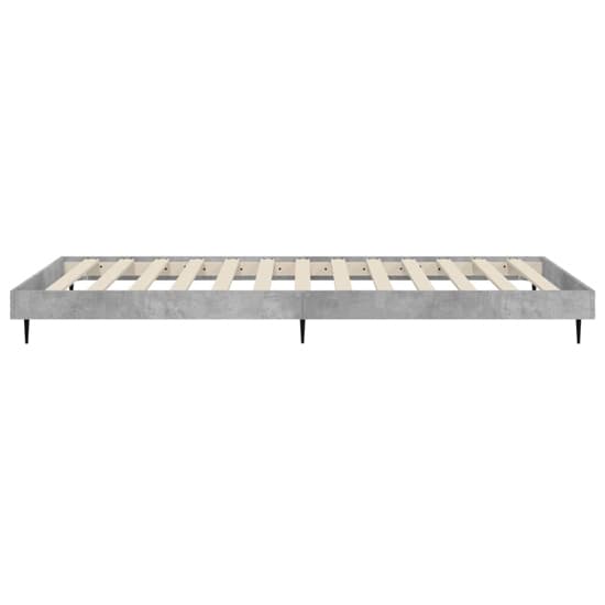 Gemma Wooden Single Bed In Concrete Effect With Black Legs_5