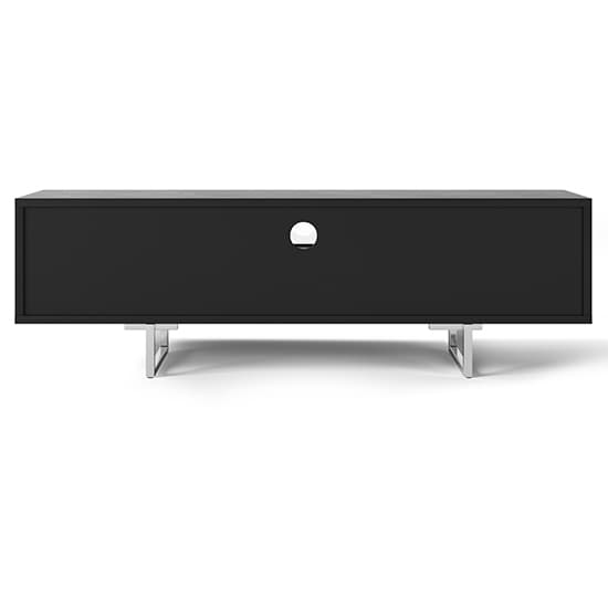 Getxo Wooden TV Stand With 2 Doors And 1 Drawer In Black_5