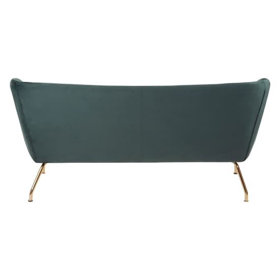 Giausar Upholstered Fabric 2 Seater Sofa In Dark Green_4