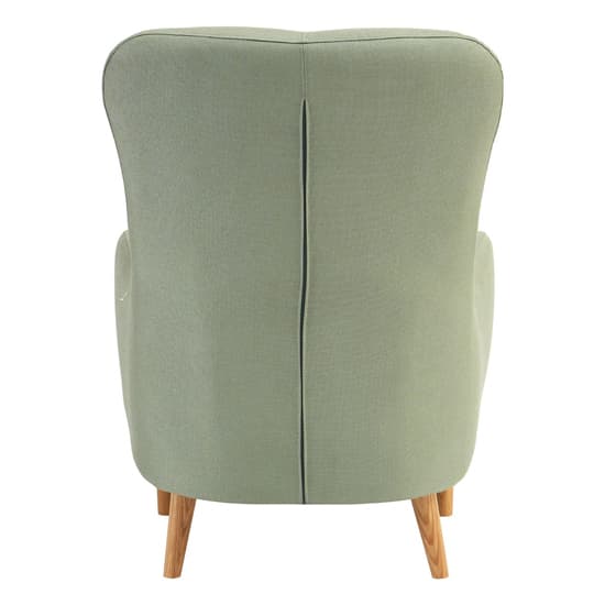 Giausar Upholstered Fabric Armchair In Green_4