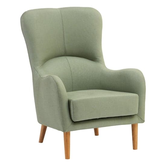 Giausar Upholstered Fabric Armchair In Green_1