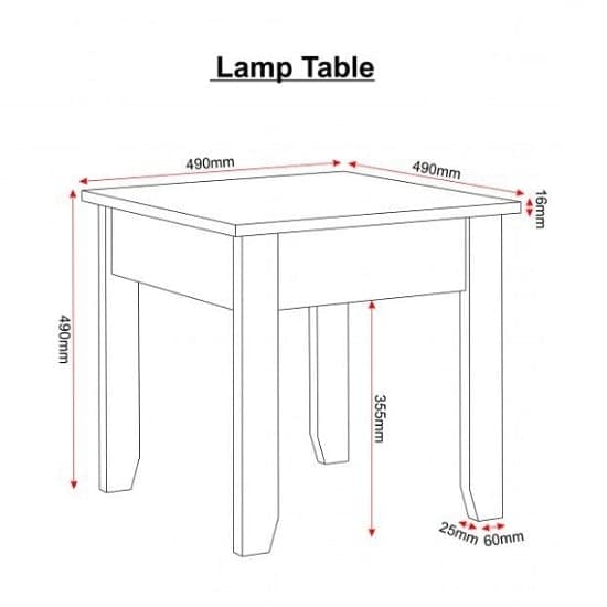 Ladkro Wooden Lamp Table Square In White And Oak_2