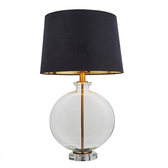 Gideon Black Faux Cylinder Table Lamp In Antique Brass_2