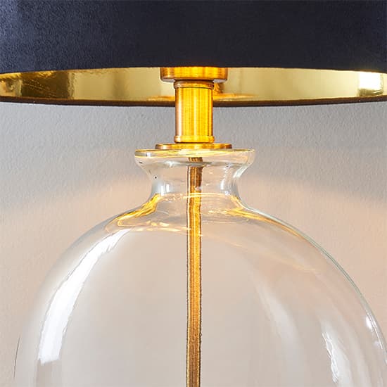 Gideon Black Faux Cylinder Table Lamp In Antique Brass_3