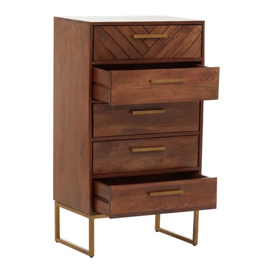Gijon Mango Wood Chest Of 5 Drawers In Brown_3