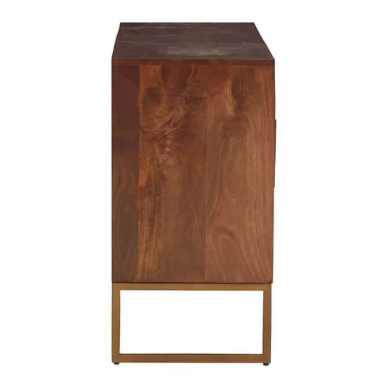 Gijon Mango Wood Sideboard With 2 Doors 3 Drawers In Brown_5