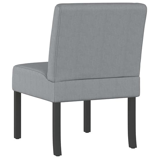 Gilbert Fabric Bedroom Chair In Light Grey With Wooden Legs_5