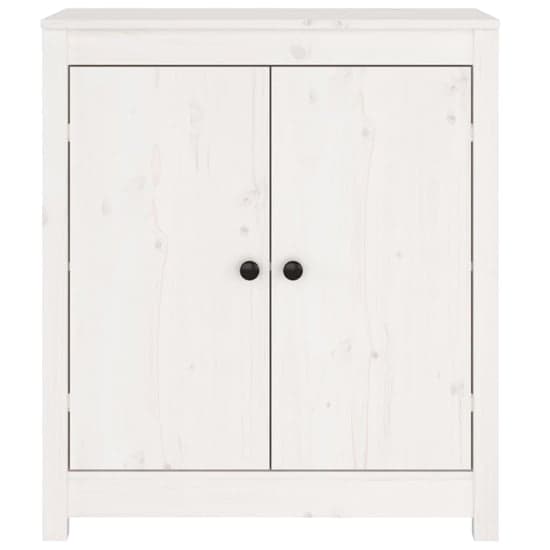 Giles Pine Wood Sideboard With 2 Doors In White_4