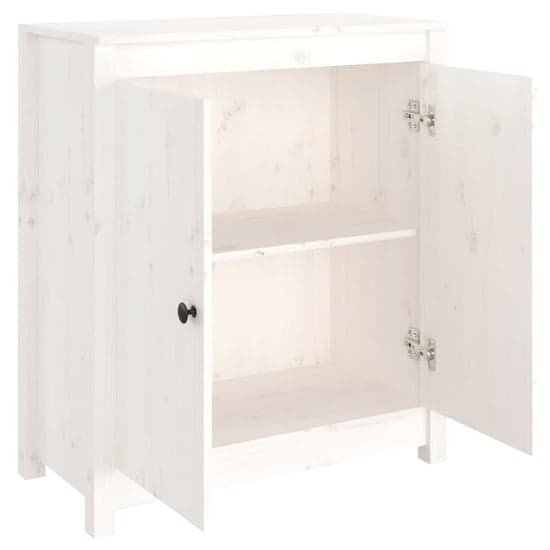 Giles Pine Wood Sideboard With 2 Doors In White_5