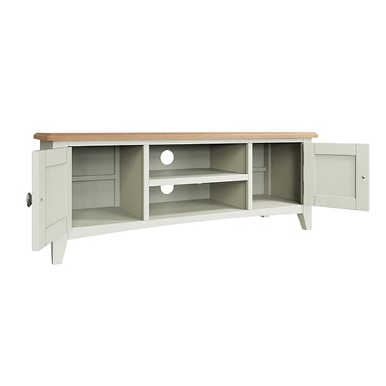 Gilford Wooden 2 Doors 1 Shelf TV Stand In White_3
